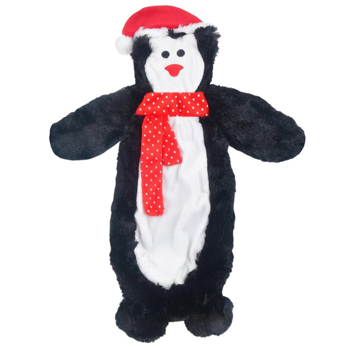 Jeffers Pet Christmas Characters Unstuffed Plush Squeaker Dog Toys, 12"L - I71BV - Penguin - 1 ct - 3