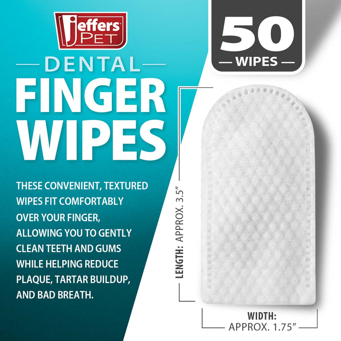 Jeffers Pet Dental Finger Wipes for Dogs & Cats, 50 Count - JEF2Z5 - 50 Wipes - 3