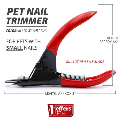 Jeffers Pet Nail Trimmers - UWN5 - Small, Red - 2