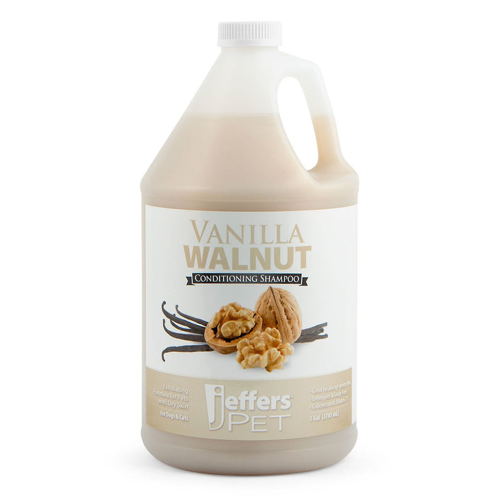 Jeffers Pet Vanilla Walnut Exfoliating Dog & Cat Conditioning Shampoo - TZJ6 - 1 gallon - 4