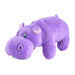 Jeffers Plush Hippo Jr. Dog Toy with Squeaker - I71BP - 6"L - Lavender - 1 ct - 1