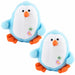 Jeffers Plush Penguin Squeaker Toy for Puppies & Small Dogs - I7AT-2PK - Light Blue - 2 ct - 11