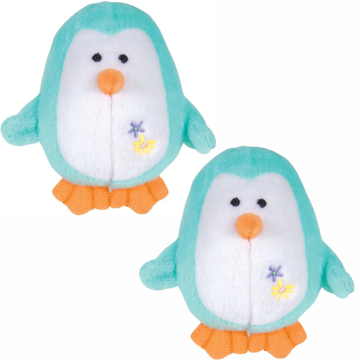 Jeffers Plush Penguin Squeaker Toy for Puppies & Small Dogs - I7AV-2PK - Light Green - 2 ct - 13