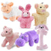 Jeffers Plush Pretty Pink Share the Love Squeaker Dog Toys, 6 Piece Kit - I71BP-KIT - 6 pk - 1