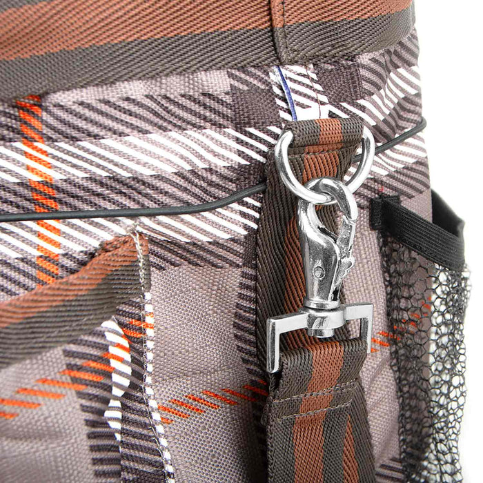 Jeffers Poplar Head Horse Grooming Bag - GAG1TA - Plymouth Brown Plaid - 13