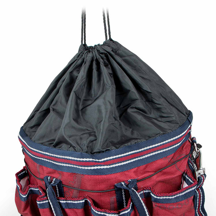 Jeffers Poplar Head Horse Grooming Bag - GAG1TC - Merlot Snaffles & Irons - 19