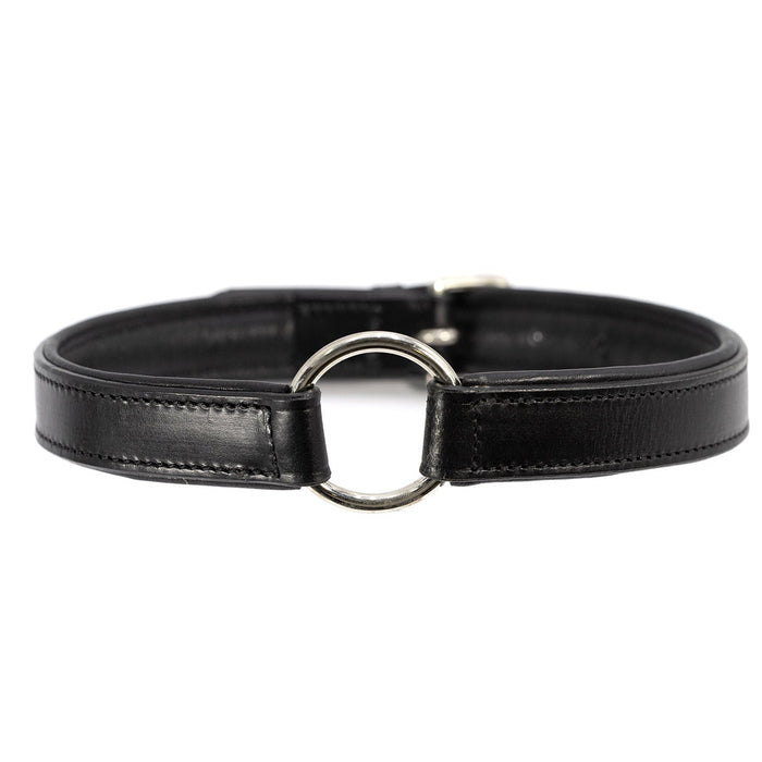 Jeffers Premium Padded Black Leather Dog Collars - GAGJU - 5/8" x 12" - Black - 4