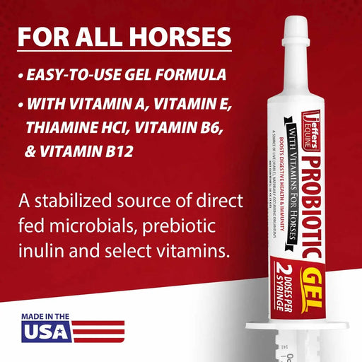 Jeffers Probiotic Gel for Horses, 2 Dose Syringe - JEF2A1 - 30 cc - 1 - 2