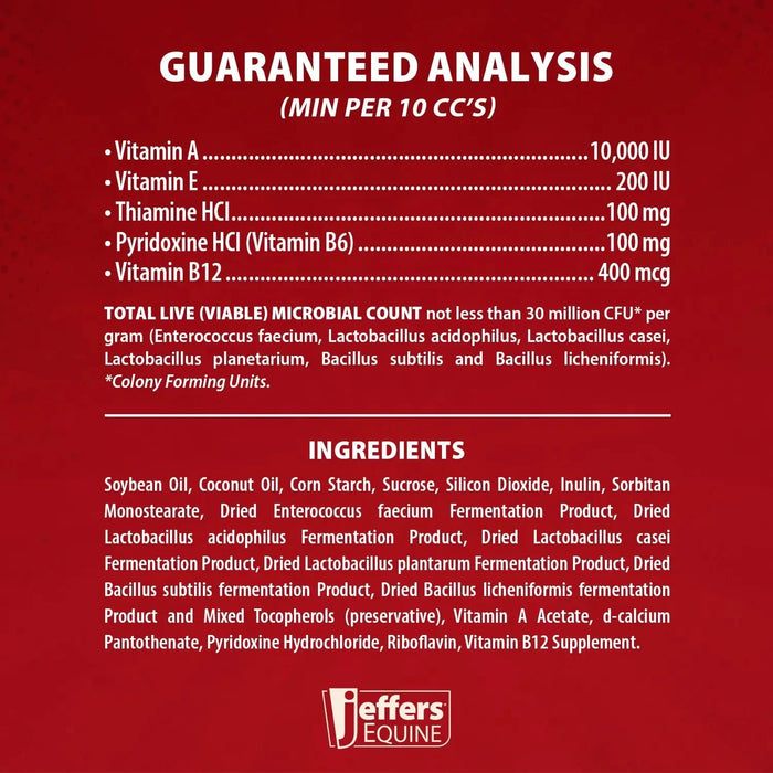 Jeffers Probiotic Gel for Horses, 2 Dose Syringe - JEF2A1 - 30 cc - 1 - 5