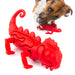 Jeffers Red Chameleon Natural Eco - Friendly Rubber Dental Dog Chew Toy for Medium Chewers - I7QF - Red - Medium - 1 - 1