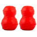 Jeffers Red Classic Stuffable Fetch & Chew Natural Rubber Treat Dispensing Dental Dog Toy - I7QN-2 - Red - Medium - 2 - 13