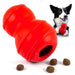 Jeffers Red Classic Stuffable Fetch & Chew Natural Rubber Treat Dispensing Dental Dog Toy - I7QN - Red - Medium - 1 - 1