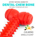 Jeffers Red Dental Bone Natural Rubber Dog Chew Toy for Healthy Teeth and Gums - I7Q8 - Red - Small - 1 - 2