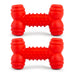 Jeffers Red Dental Bone Natural Rubber Dog Chew Toy for Healthy Teeth and Gums - I7Q8-2 - Red - Small - 2 - 14