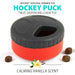 Jeffers Red Hockey Puck Natural Rubber Treat Dispensing Dental Dog Chew Toy - I7QM - Red - Small - 1 - 3