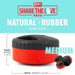 Jeffers Red Hockey Puck Natural Rubber Treat Dispensing Dental Dog Chew Toy - I7QM - Red - Small - 1 - 12