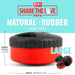 Jeffers Red Hockey Puck Natural Rubber Treat Dispensing Dental Dog Chew Toy - I7QM - Red - Small - 1 - 14