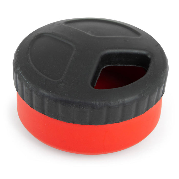 Jeffers Red Hockey Puck Natural Rubber Treat Dispensing Dental Dog Chew Toy - I7QM - Red - Small - 1 - 8