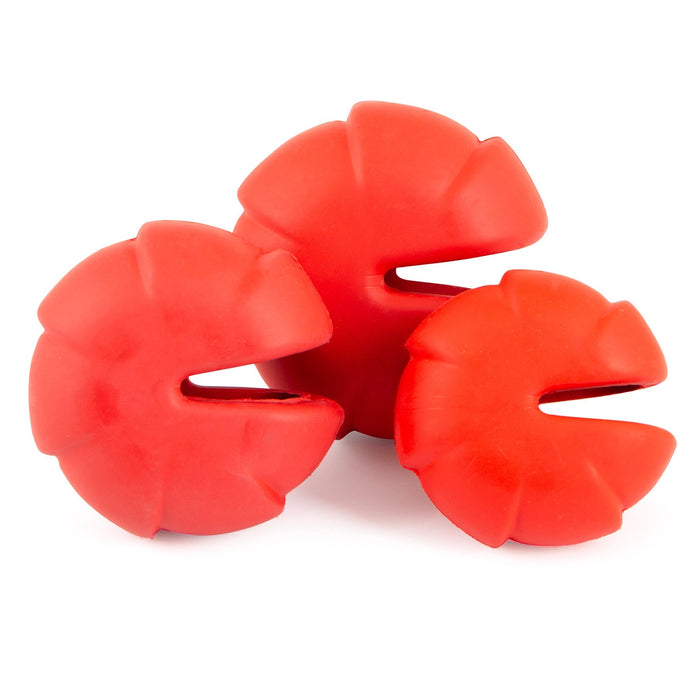 Jeffers Red Millipede Natural Rubber Treat Dispensing Dental Dog Chew Toy - I7RK - Red - Small - 1 - 10
