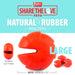 Jeffers Red Millipede Natural Rubber Treat Dispensing Dental Dog Chew Toy - I7RL - Red - Medium - 1 - 17