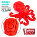 Jeffers Red Octopus Natural Rubber Treat Dispensing Dental Dog Chew Toy - I7QY - Red - Medium - 1 - 5