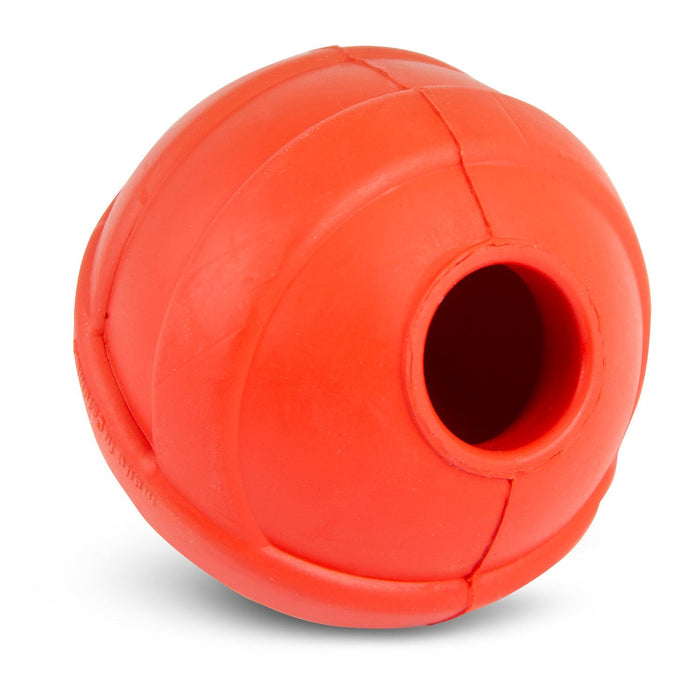 Jeffers Red Orbits Ball Natural Rubber Dental Treat Dispensing Dog Chew Toy - I7Q2 - Red - Medium - 1 - 7