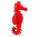 Jeffers Red Seahorse Natural Rubber Dog Chew Toy with Vanilla Scent and Textured Ridges for Dental Health - I7Q9 - Red - Small - 1 - 8