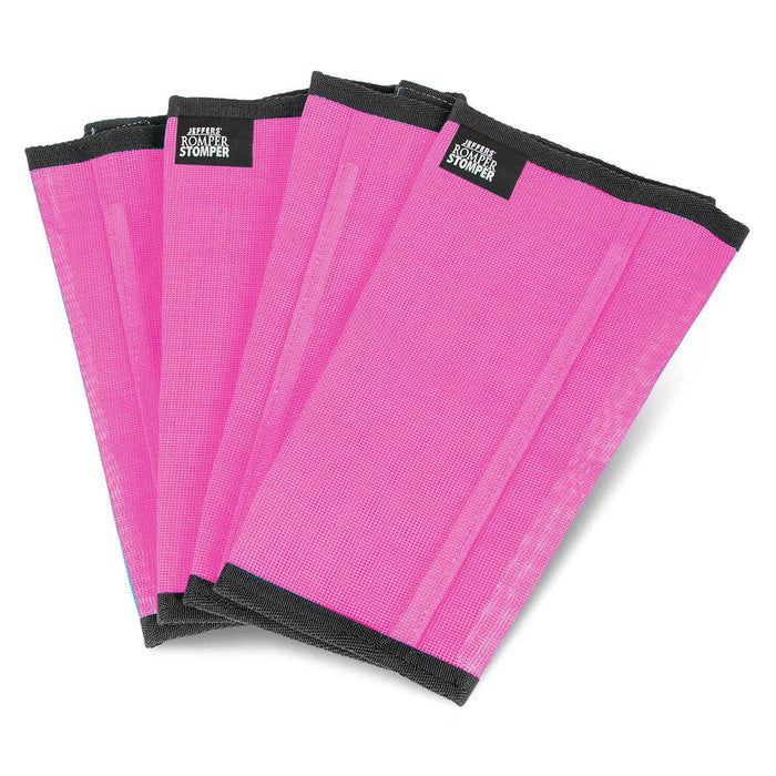 Jeffers Romper Stomper "Stomp - Free" Fly Boots for Horses, 4 pack - JEF2R6 - Pink - Small - 4 Pack - 31