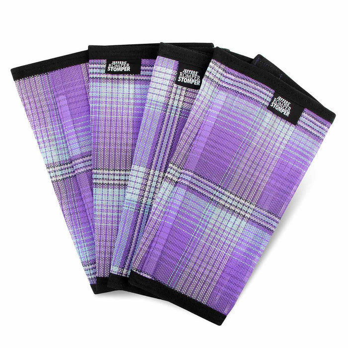 Jeffers Romper Stomper "Stomp - Free" Fly Boots for Horses, 4 pack - JEF2RQ - Purple & Light Blue - Small - 22