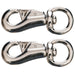 Jeffers Round Eye Bull Snap - IABP-2 - Nickel - Plated - 4" L - 2 Pack - 8
