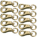 Jeffers Round Eye Bull Snap - IABQ-10 - Solid Brass - 3 - 3/4" L - 10 Pack - 7