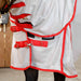 Jeffers Solaris Horse Fly Sheet with Detachable Neck, Grey & Red - JEF2PD - Grey & Red - 66" - 5
