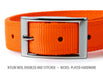 Jeffers Solid Web Nylon Dog Collar - SS5R - 5/8"W x 10"L - Pumpkin - 8