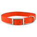 Jeffers Solid Web Nylon Dog Collar - SSO3 - 5/8"W x 10"L - Orange - 35