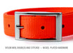 Jeffers Solid Web Nylon Dog Collar - SSO3 - 5/8"W x 10"L - Orange - 36