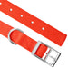 Jeffers Solid Web Nylon Dog Collar - SSO3 - 5/8"W x 10"L - Orange - 37