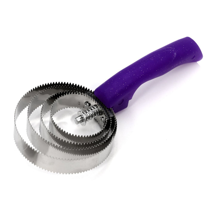 Jeffers Sparkle Grip Reversible Curry Comb - IATY - Purple - 1 - 4