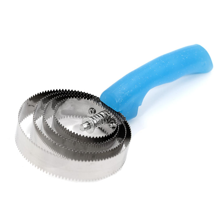 Jeffers Sparkle Grip Reversible Curry Comb - IATZ - Turquoise - 1 - 1