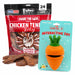 Jeffers Stuffable Dog Chew Toys with Chicken Breast Jerky Treats Kit - JEF2RJ-QR-KIT - (1) Carrot - 1 ct - 5