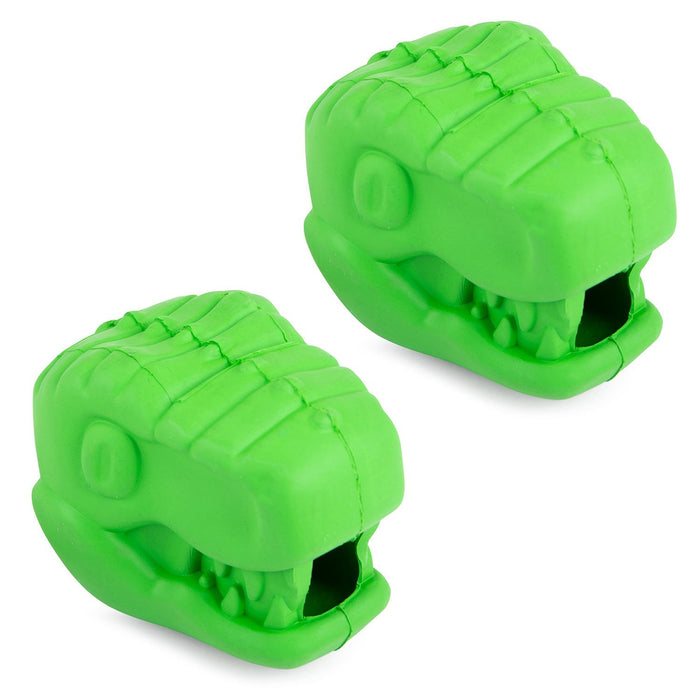 Jeffers T - Rex Natural Rubber Treat Dispensing Dental Dog Chew Toy for Medium Chewers with Vanilla Scent - I7QJ-2 - Large - Green - 2 - 21