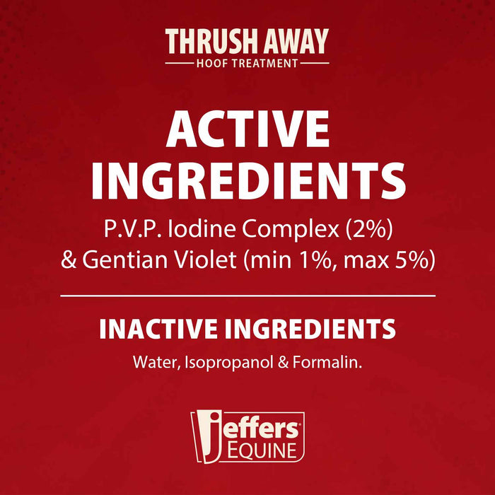 Jeffers Thrush Away Hoof Treatment for Thrush in Horses, 2 oz - TZT1 - 4