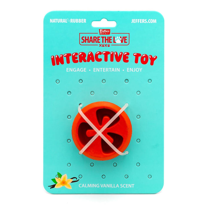Jeffers Tomato Shaped Natural Rubber Treat Dispensing Dental Dog Chew Toy for Medium - Chewers - I7QL - Red - Small - 1 - 6