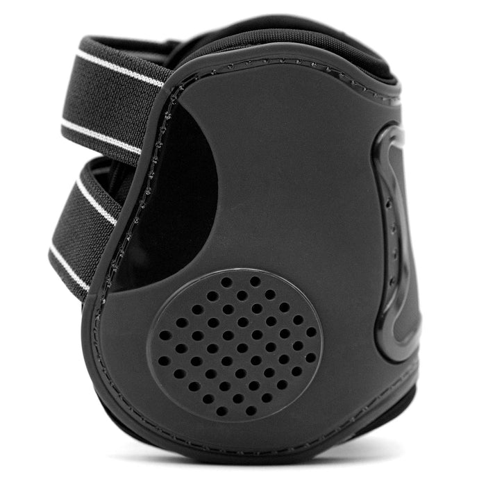 Jeffers Uniquely English Fetlock Boots for Horses, 2 - Pack - IAQP - Medium - Black - 2 pk - 17