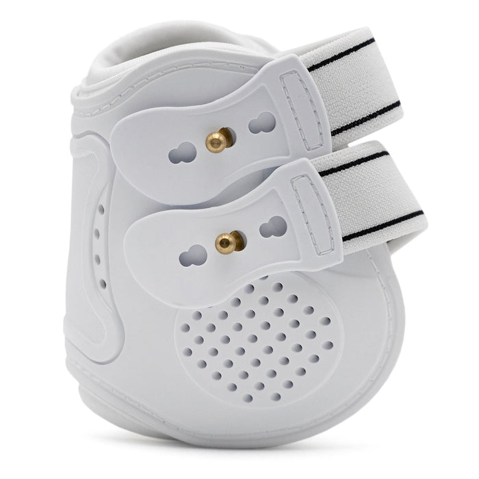 Jeffers Uniquely English Fetlock Boots for Horses, 2 - Pack - IAQT - Medium - White - 2 pk - 2