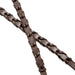 Jeffers Uniquely English Leather Laced Reins, Havana - JEF14Y - Buckle Bit Ends - Havana - 1 - 5