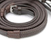 Jeffers Uniquely English Rubber Reins – Premium Leather, Non - Slip Grip, 54" for Horse Riding - JEF15D - Havana - 1 - 3