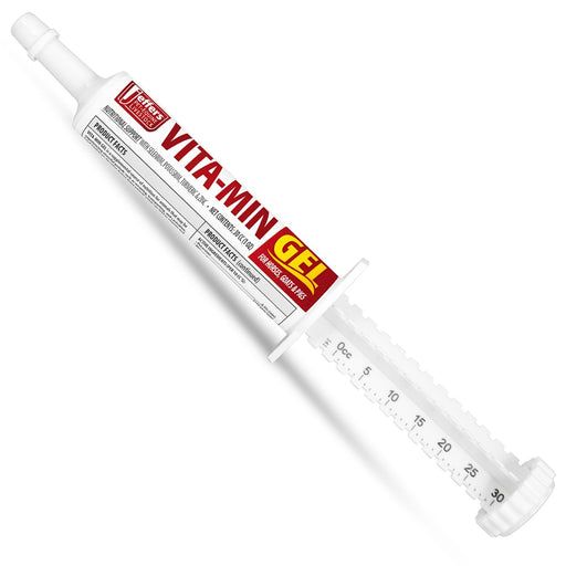 Jeffers Vita-Min Gel with Vit E & B12 for Cattle, Horses, Sheep, Goats & Swine 60 cc / 1 Jeffers Vita-Min Gel with Vit E & B12 for Cattle, Horses, Sheep, Goats & Swine 60 cc / 1