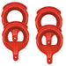 Jeffers Wall Mount Durable Plastic Horse Bridle Bracket - IAH8-4 - Red - 4 - 5