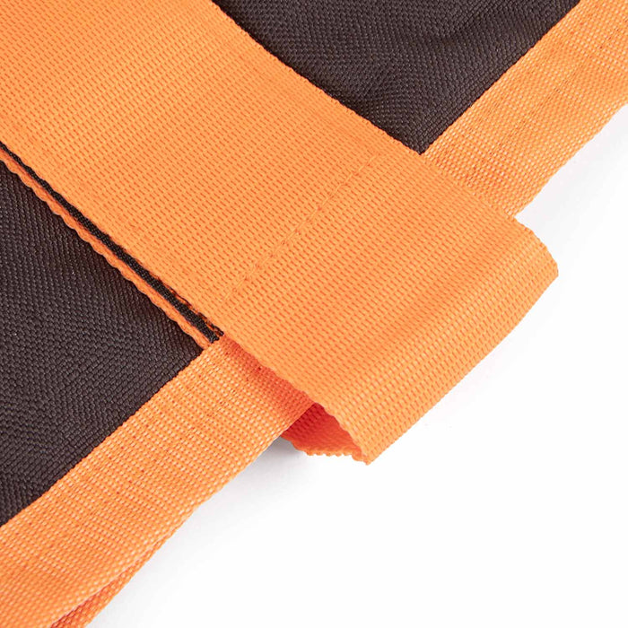 Jeffers Waterproof Breathe - Comfort 600D Ripstop Dog Blanket, 200 Gram - I2J1 - Dark Chocolate with Orange - 8" - 24