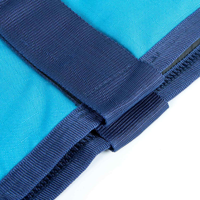Jeffers Waterproof Breathe - Comfort 600D Ripstop Dog Blanket, 200 Gram - I2J3 - Teal with Navy Blue - 8" - 15